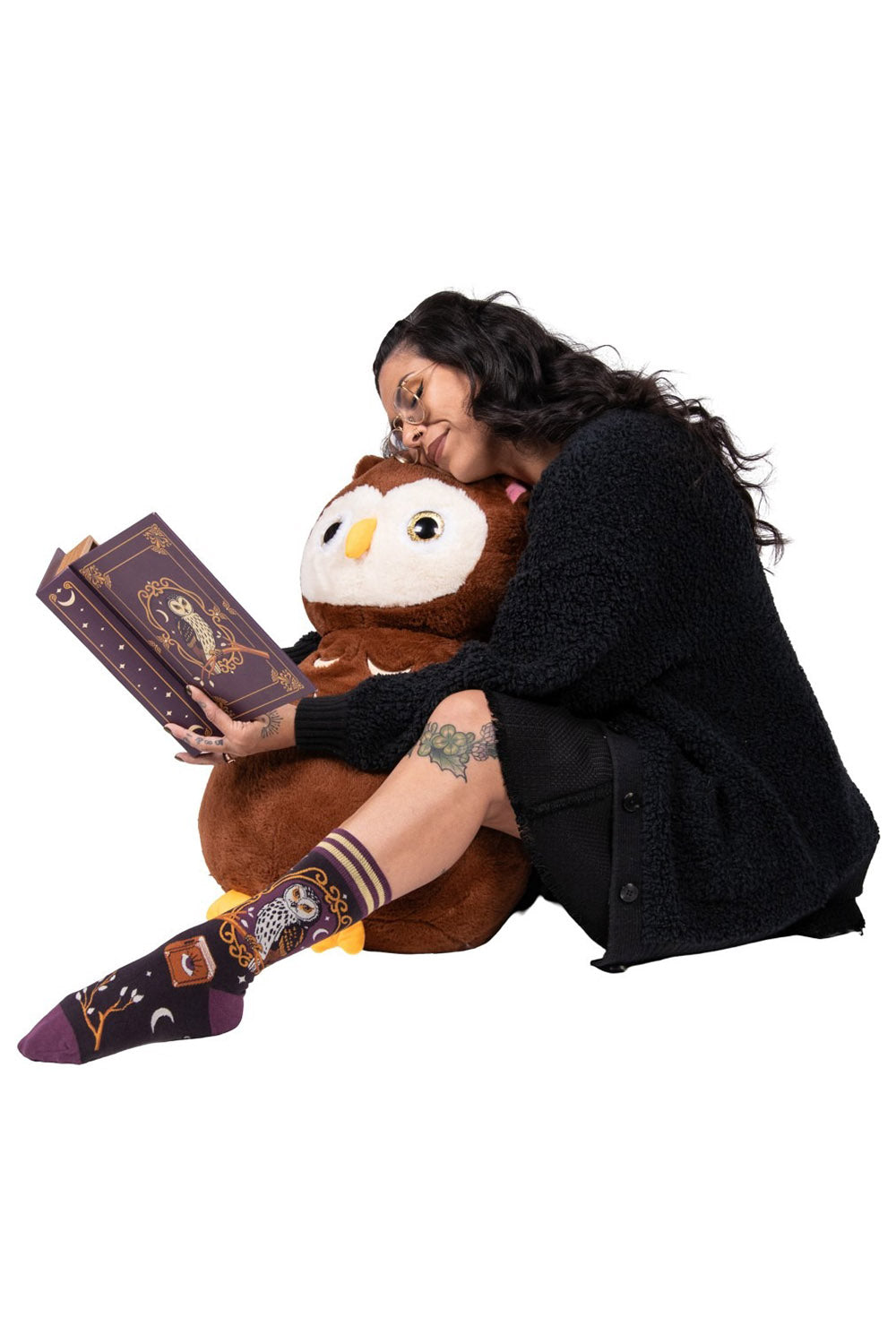 witchy owl socks