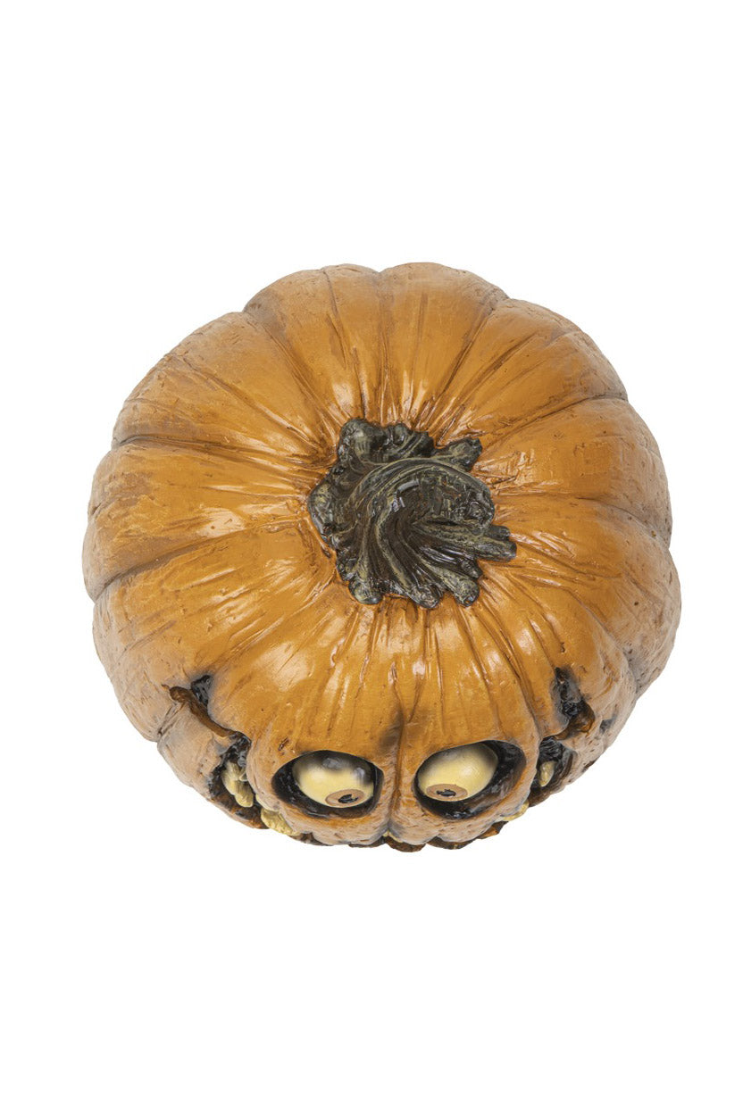 spooky pumpkin sculpture