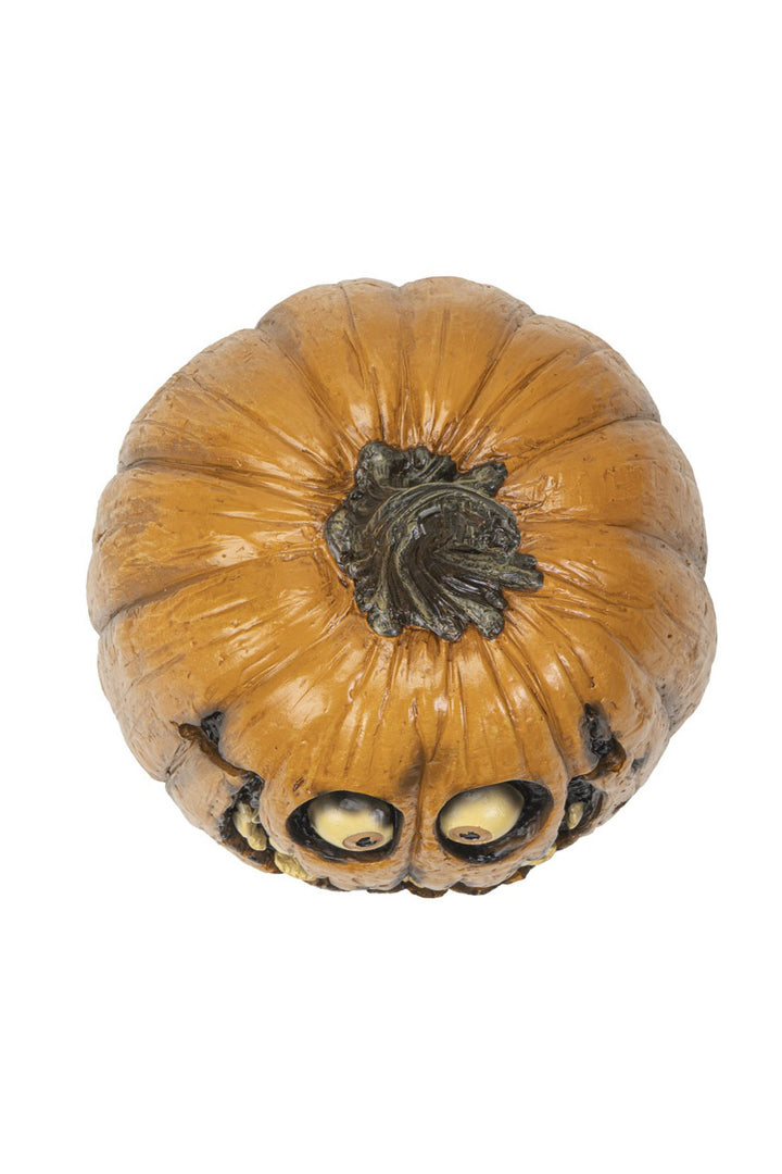 spooky pumpkin sculpture