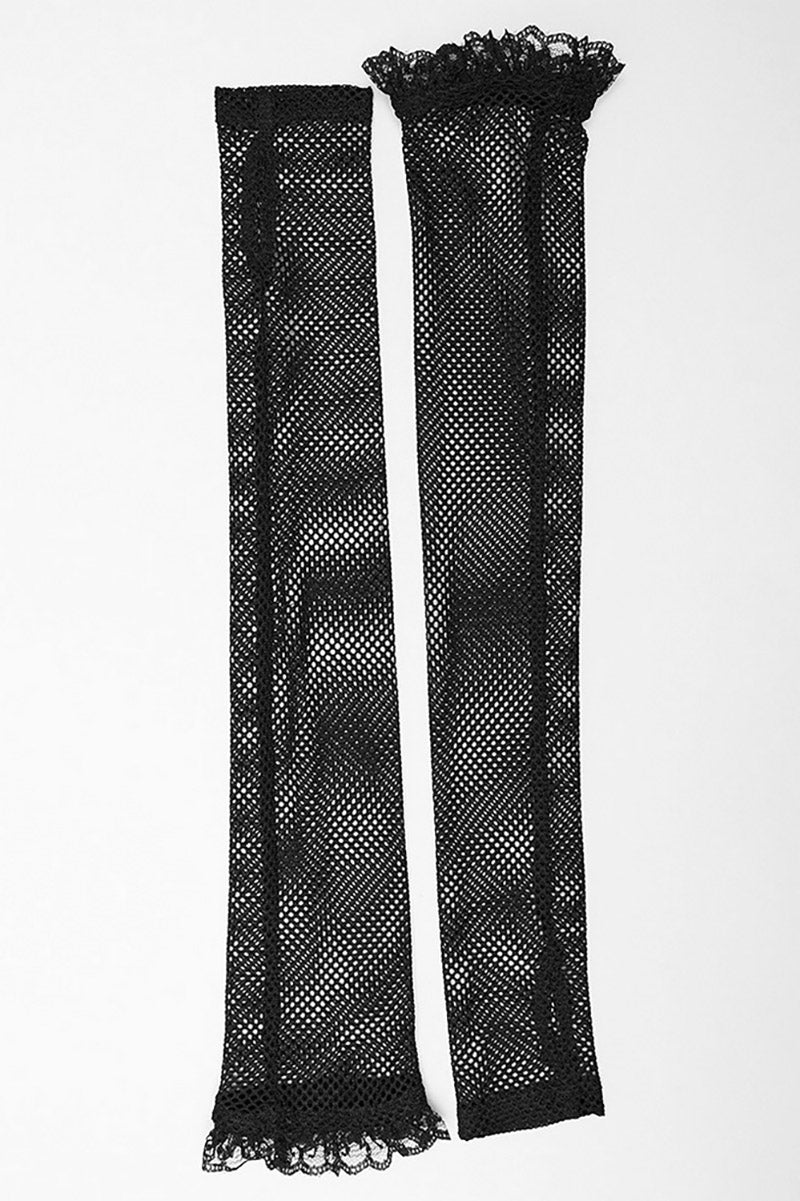 fishnet gloves