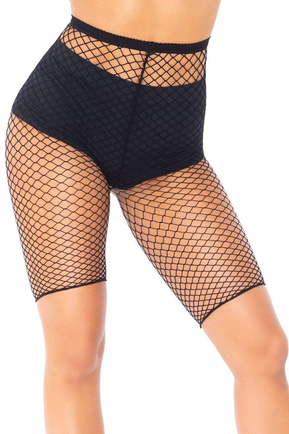 Troublemaker Fishnet Biker Shorts