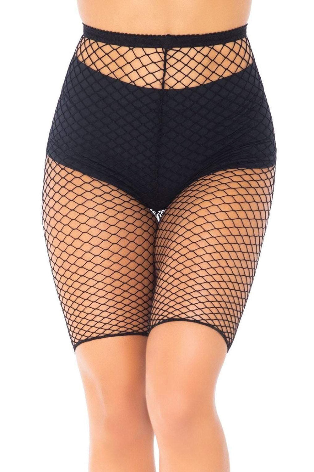 Troublemaker Fishnet Biker Shorts