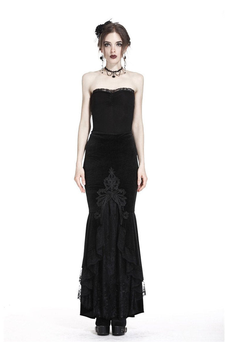 Morbid Mermaid Maxi Skirt