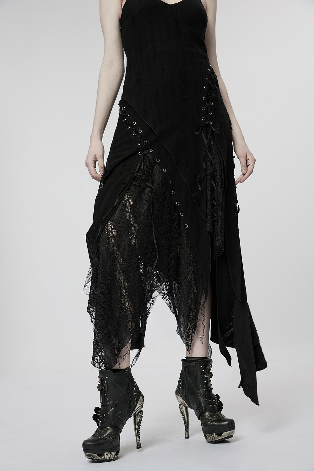 Forest Fae Tattered Maxi Dress - dresses - VampireFreaks - Punk Rave