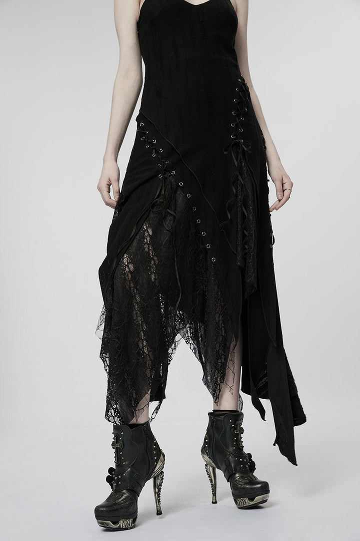 Forest Fae Tattered Maxi Dress - dresses - VampireFreaks - Punk Rave