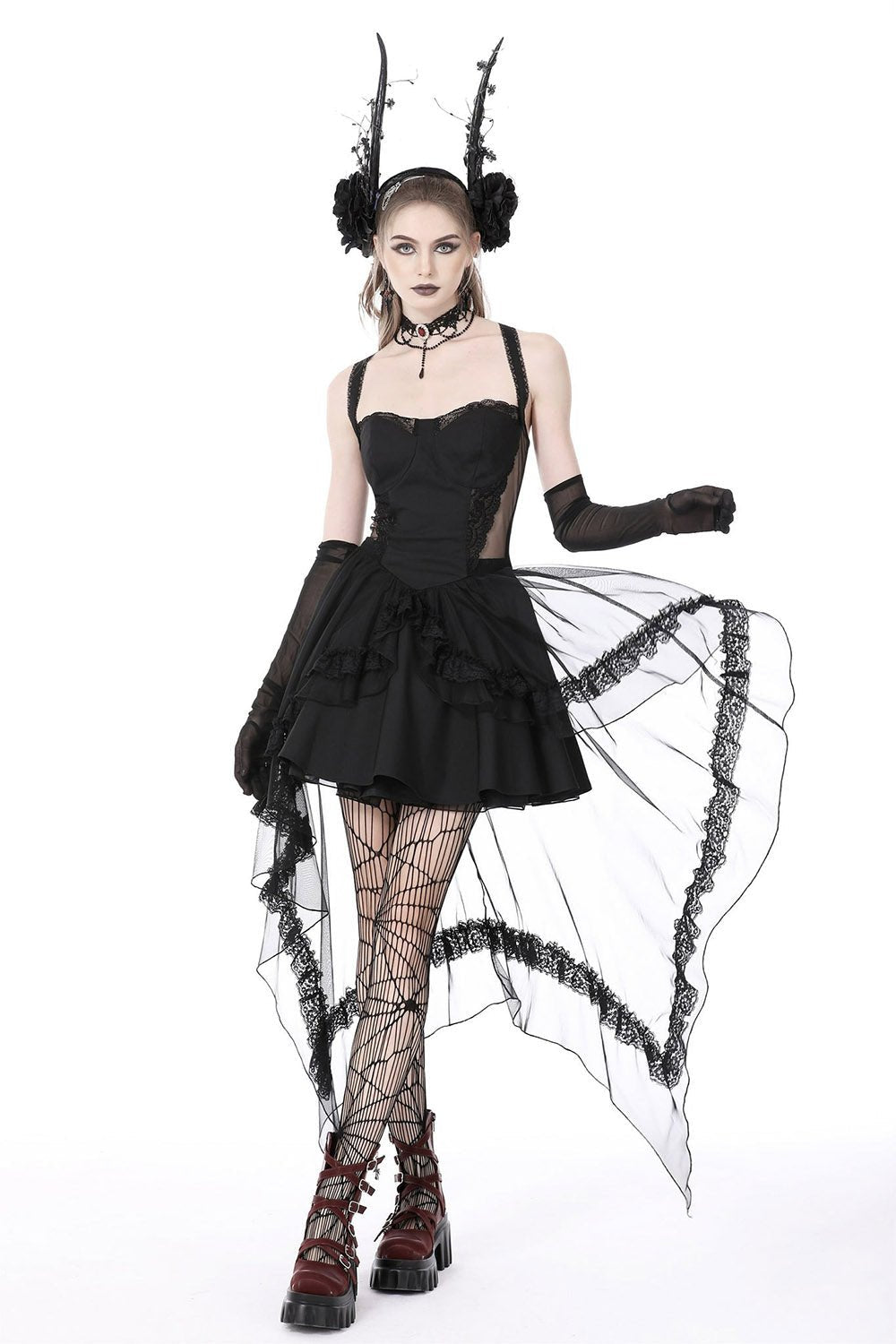 Funeral Haunt Halter Dress - dresses - VampireFreaks - Dark In Love