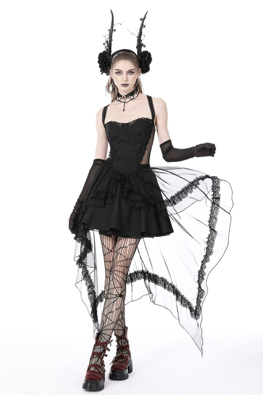 Funeral Haunt Halter Dress - dresses - VampireFreaks - Dark In Love