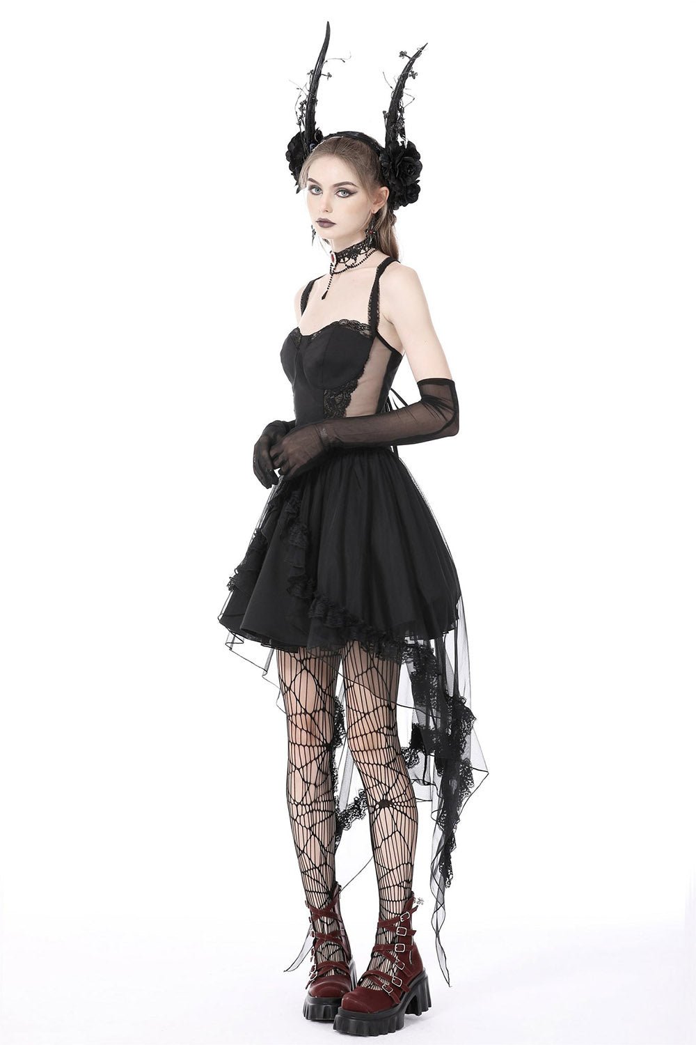 Funeral Haunt Halter Dress - dresses - VampireFreaks - Dark In Love