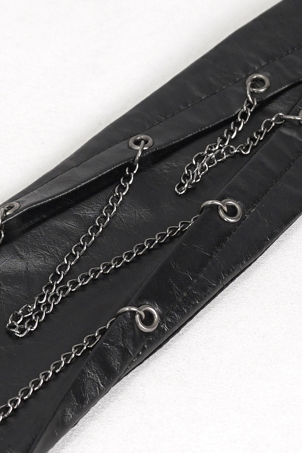 Funeral Wake Leather Necktie - hats & scarves & headwear - VampireFreaks - Devil Fashion