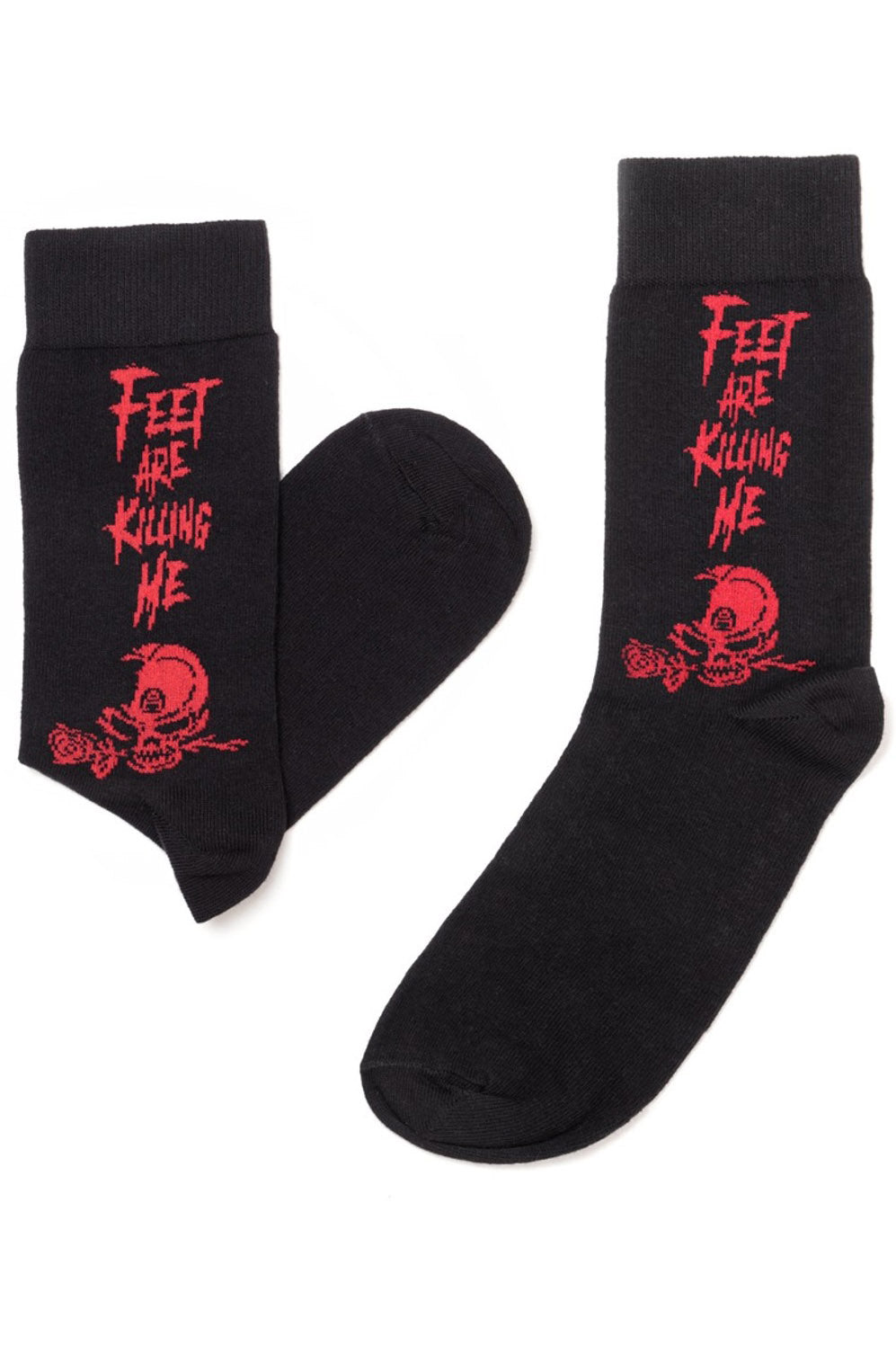 knitted red and black socks for men and women