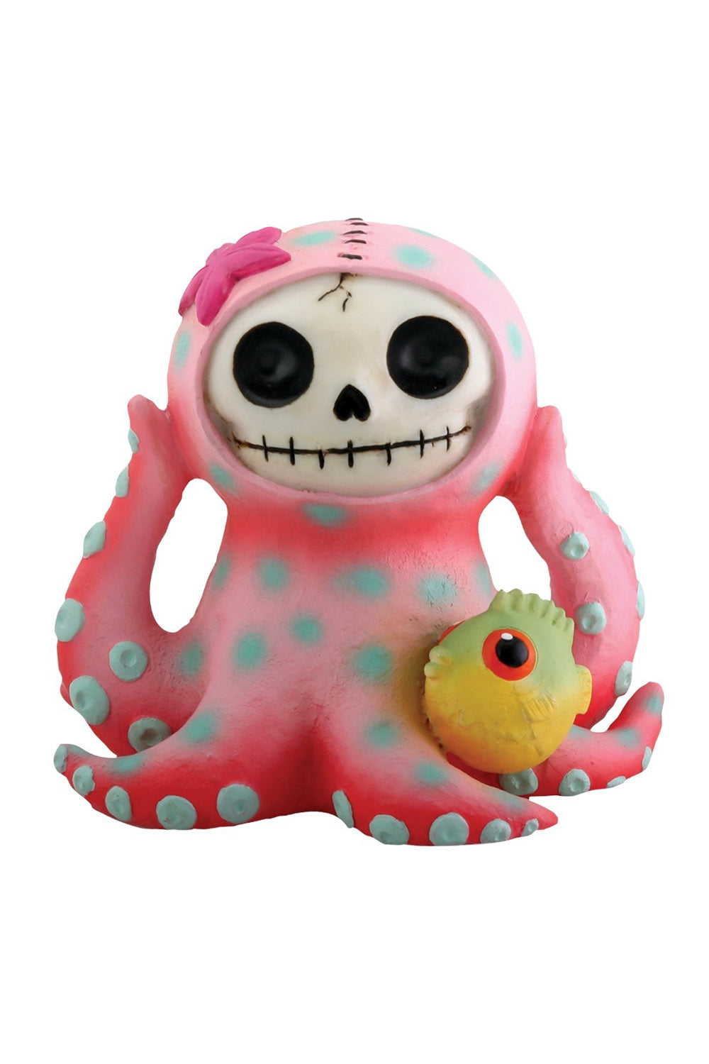 pastel pink octopus statue by furrybones