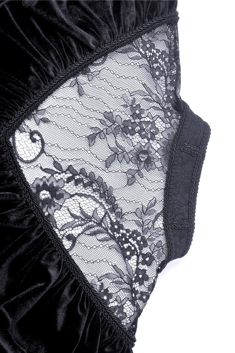 Gatsby Gothic Velvet Midi Dress - dresses - VampireFreaks - Dark In Love