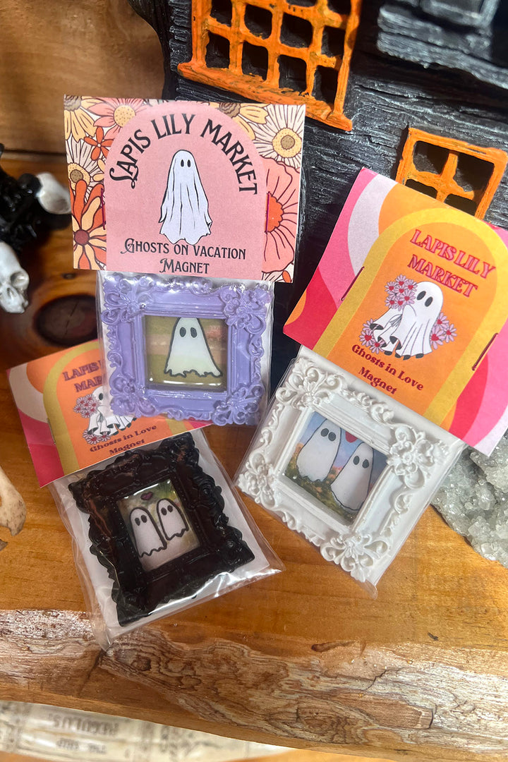 ghost ghost art magnets by lapis lily market