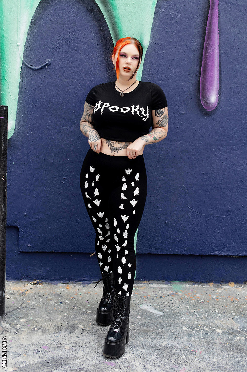 Leggings de fantasmas espeluznantes de Ooky