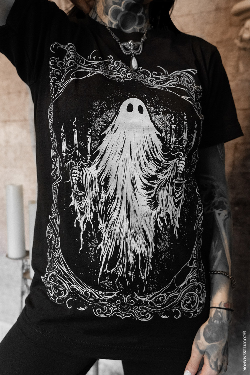 haunted mansion ghost short sleeve shirt