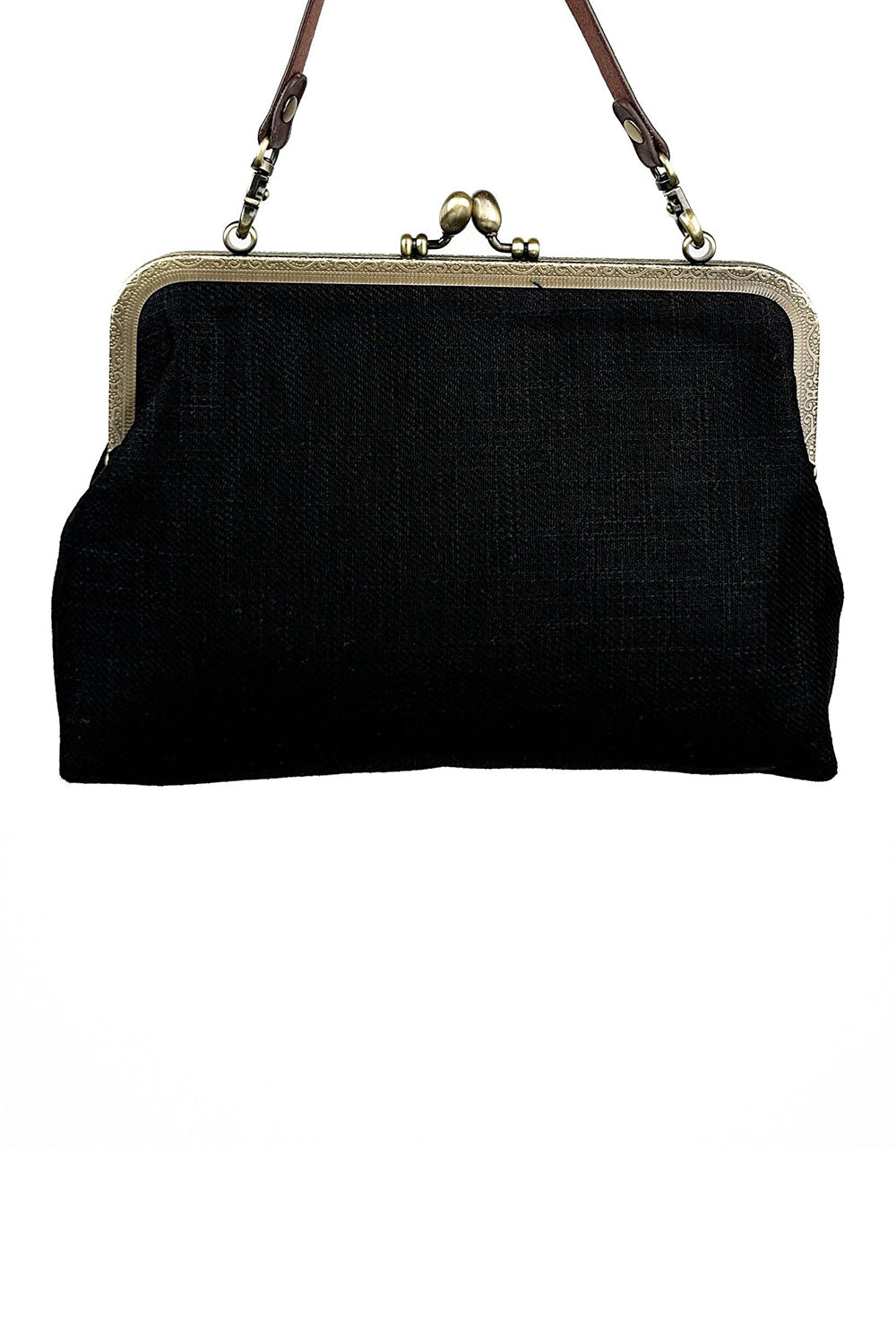 forest goth black handbag