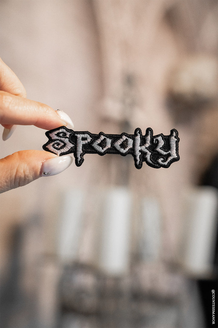embroidered goth patch