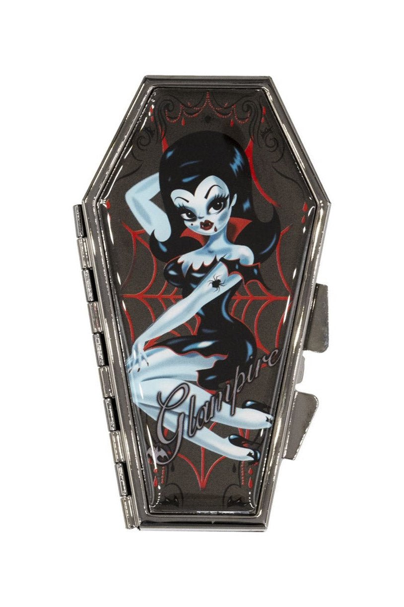 Glampire Coffin Compact Mirror - cosmetics - VampireFreaks - Kreepsville