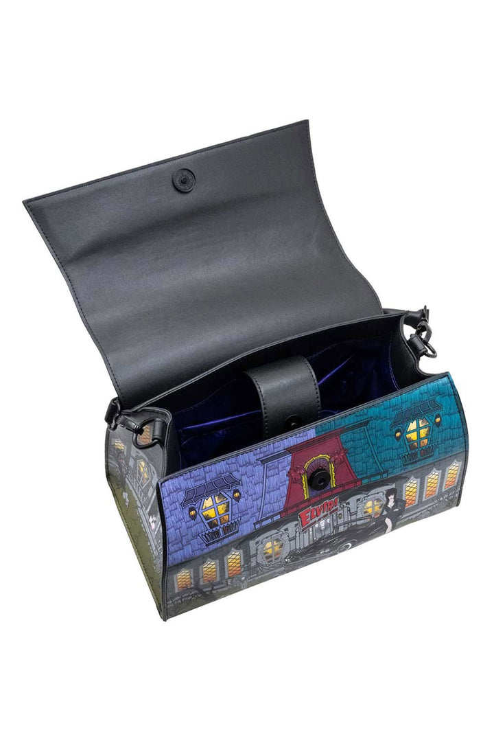 haunted house shaped handbag