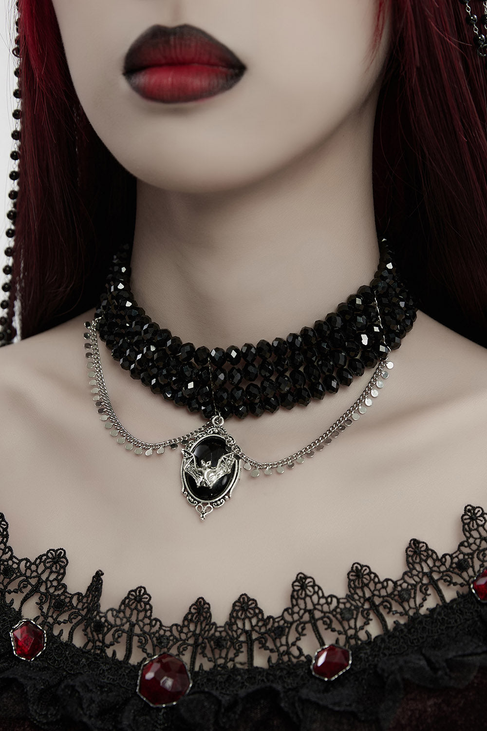 Victorian store Beaded Collar Goth