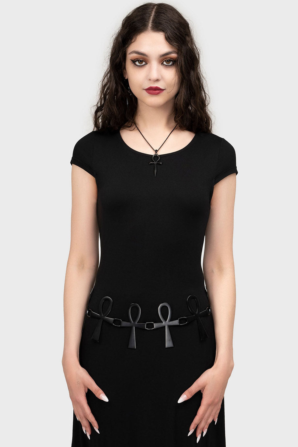 Egyptian goth ankh belt