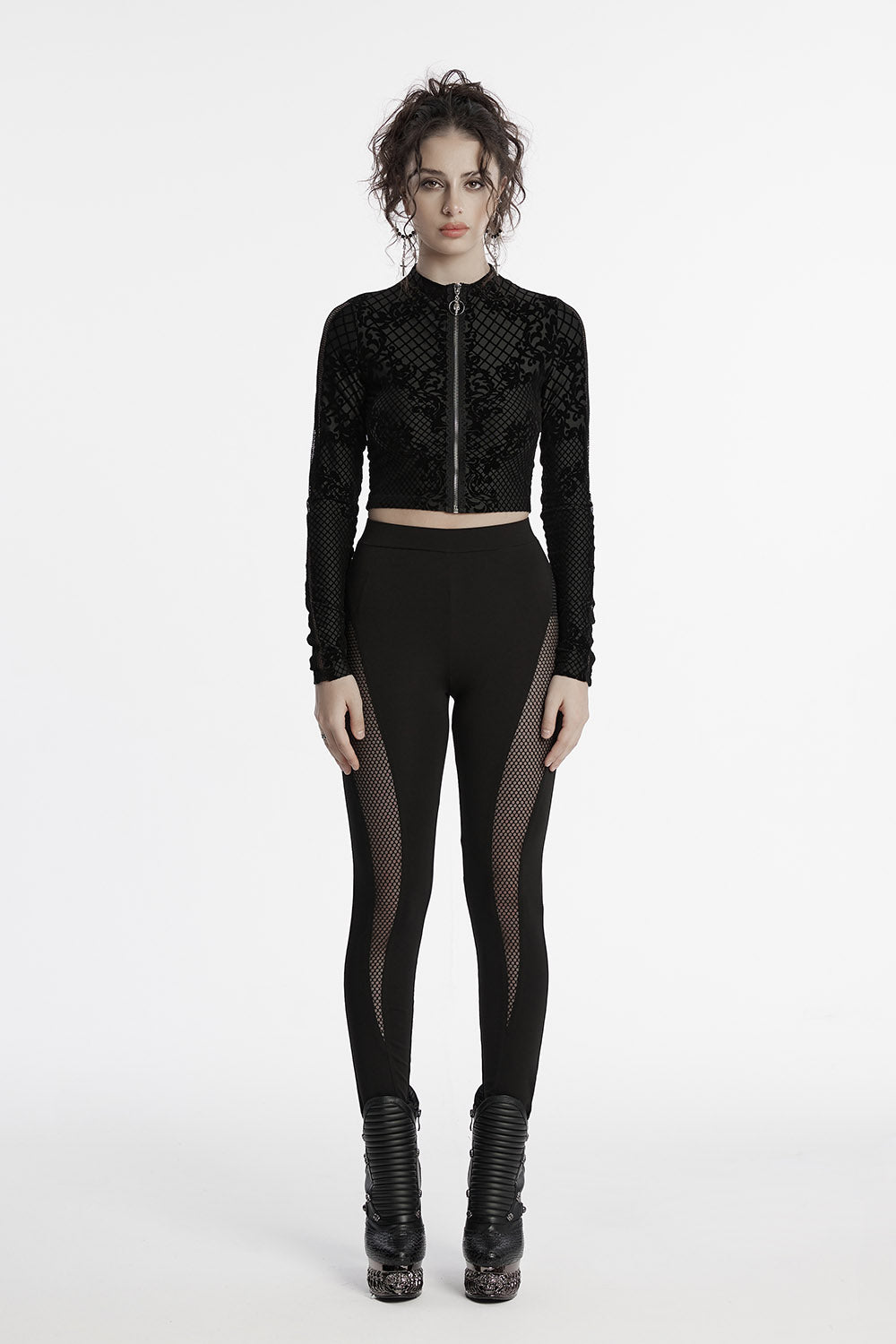 womens grunge goth leggings