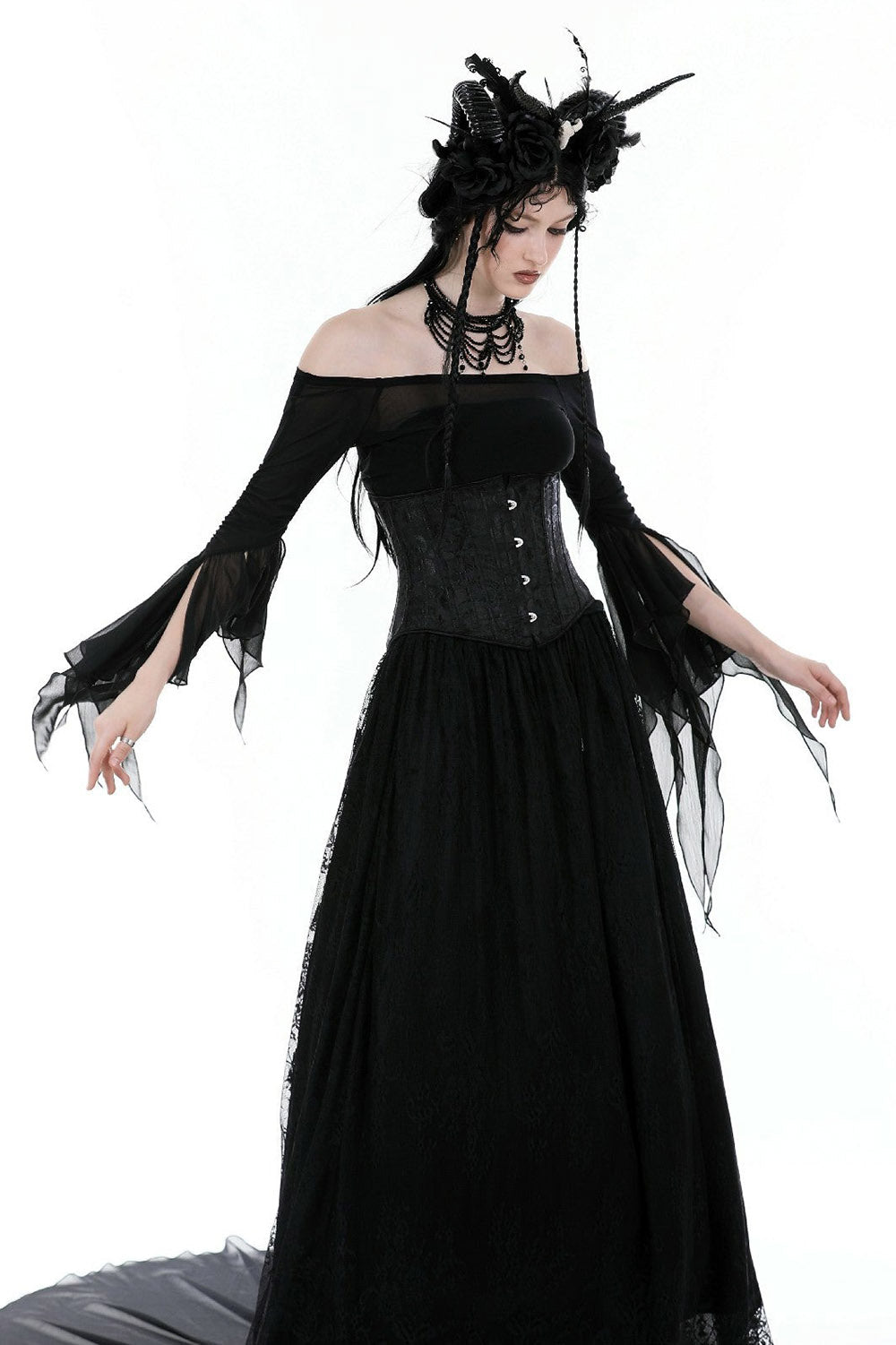 romantic goth blouse