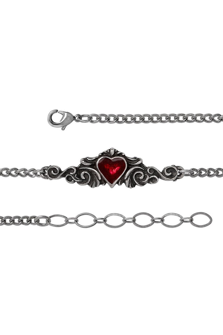 gothic queen of hearts bracelet by alchemy england