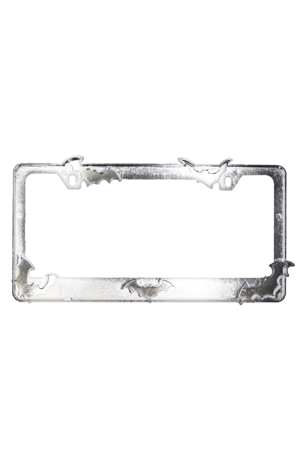 rockabilly bat license plate frame