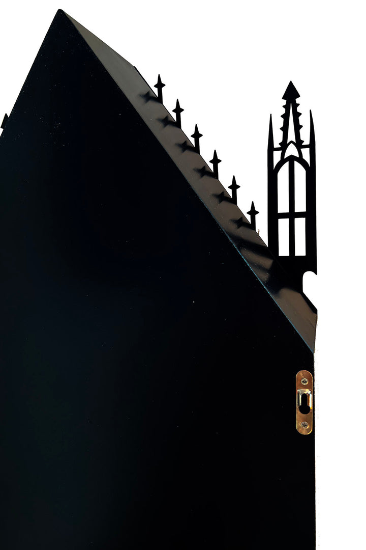 gothic arch cathedral bat shelf for wall