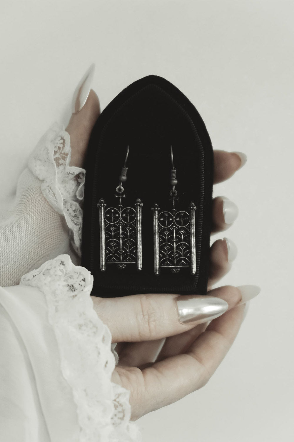 gothic gate earrings