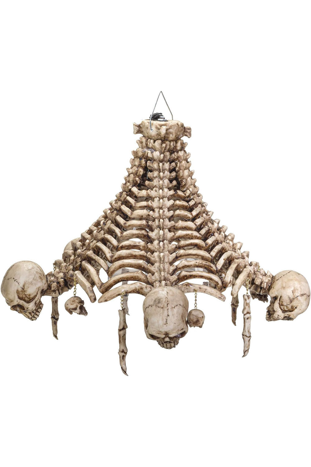 skeleton hanging chandelier