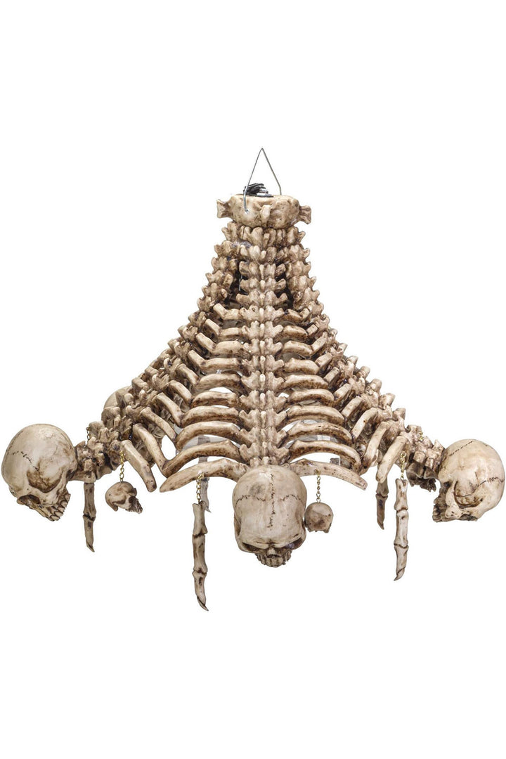 skeleton hanging chandelier