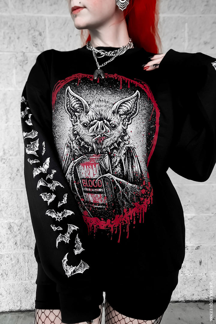 gothic bat sweatshirt
