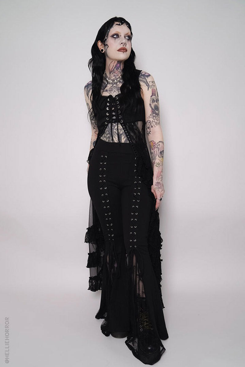 ruffled lace duster by forest ink