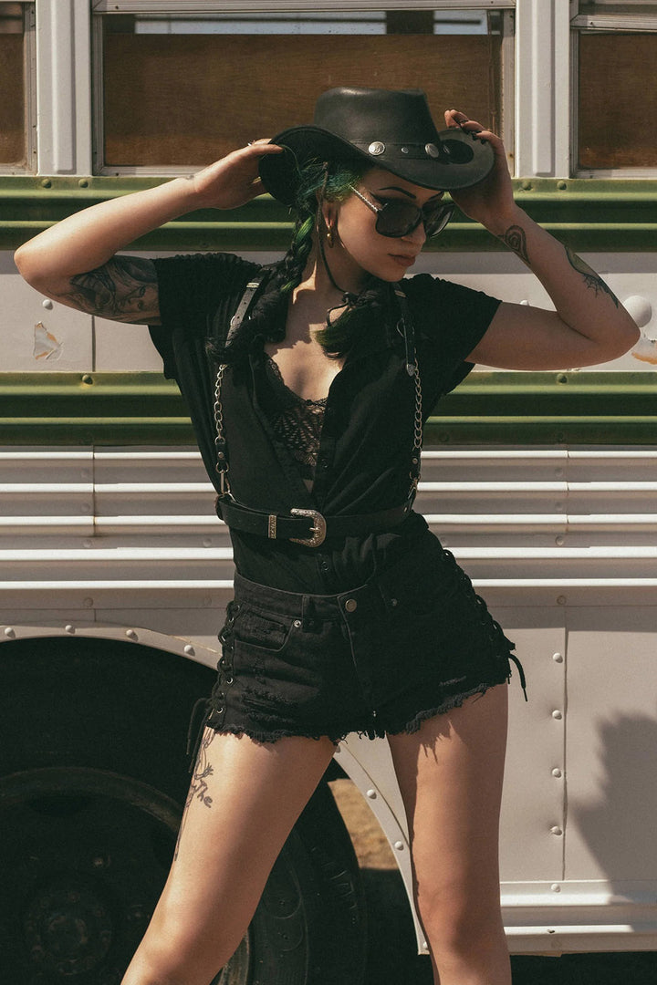 The Sharpshooter Western Goth Chain Harness