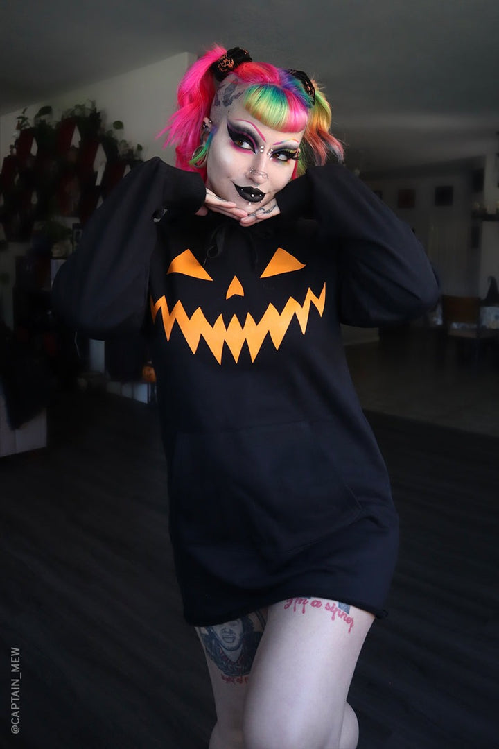 pumpkin face dress