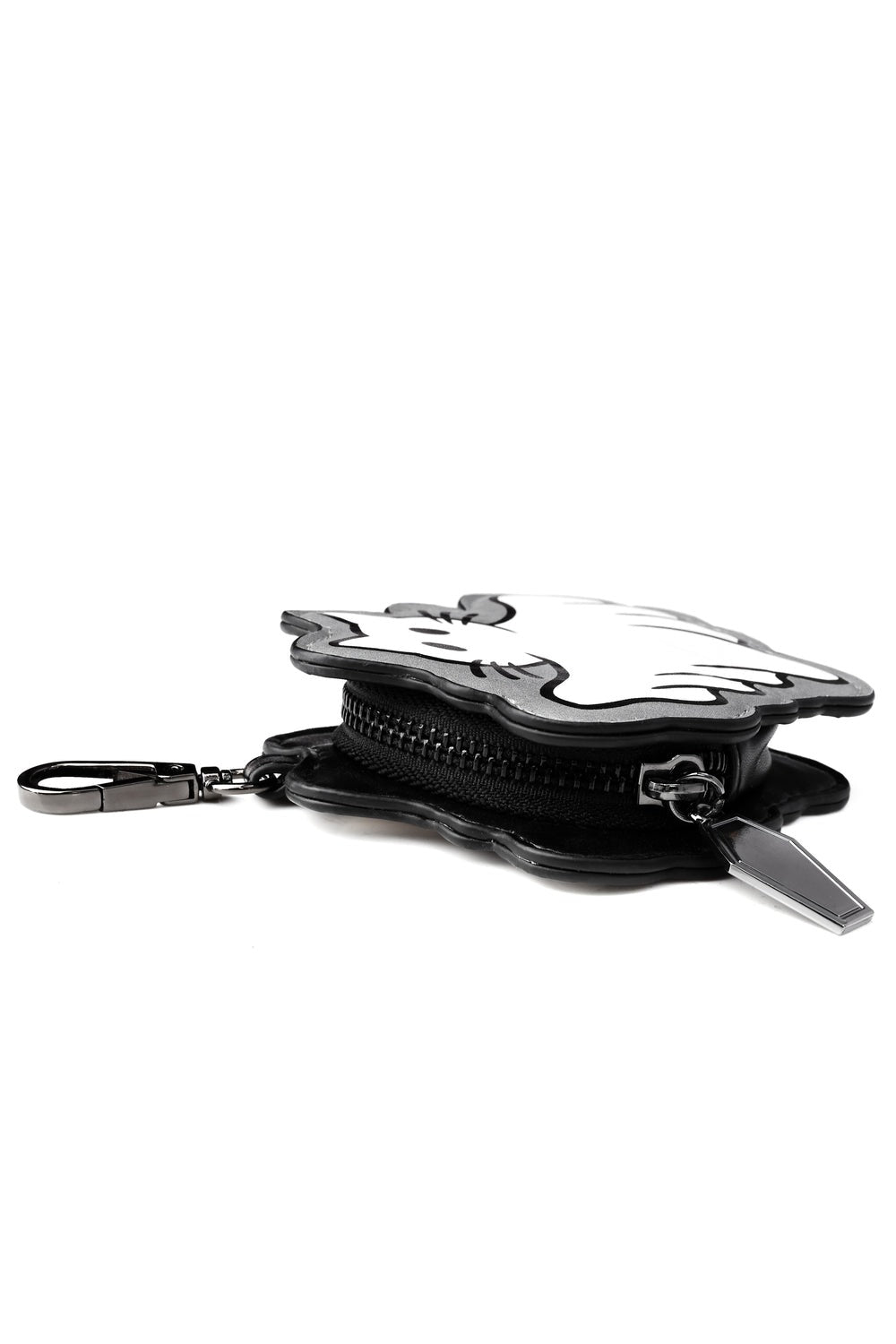 emo vegan leather cat shaped coin purse