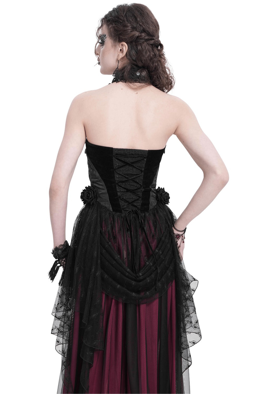 long gothic corset top