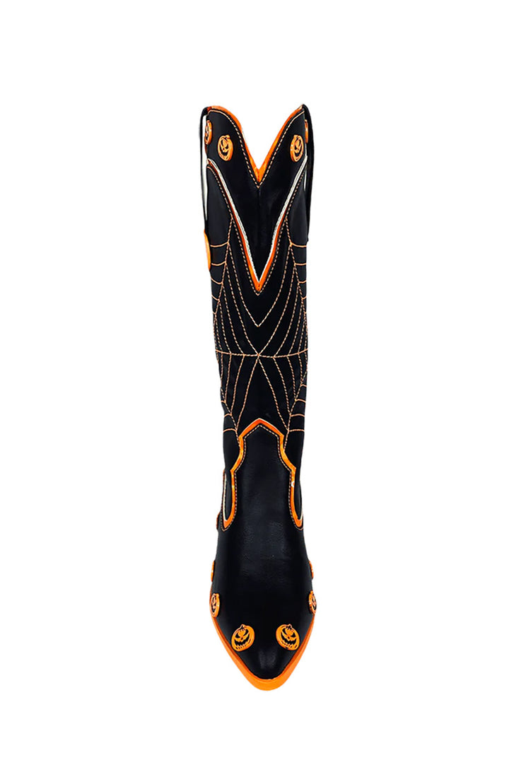 womens halloween pumpkin boots