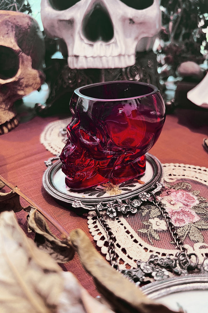 red glass shot glass