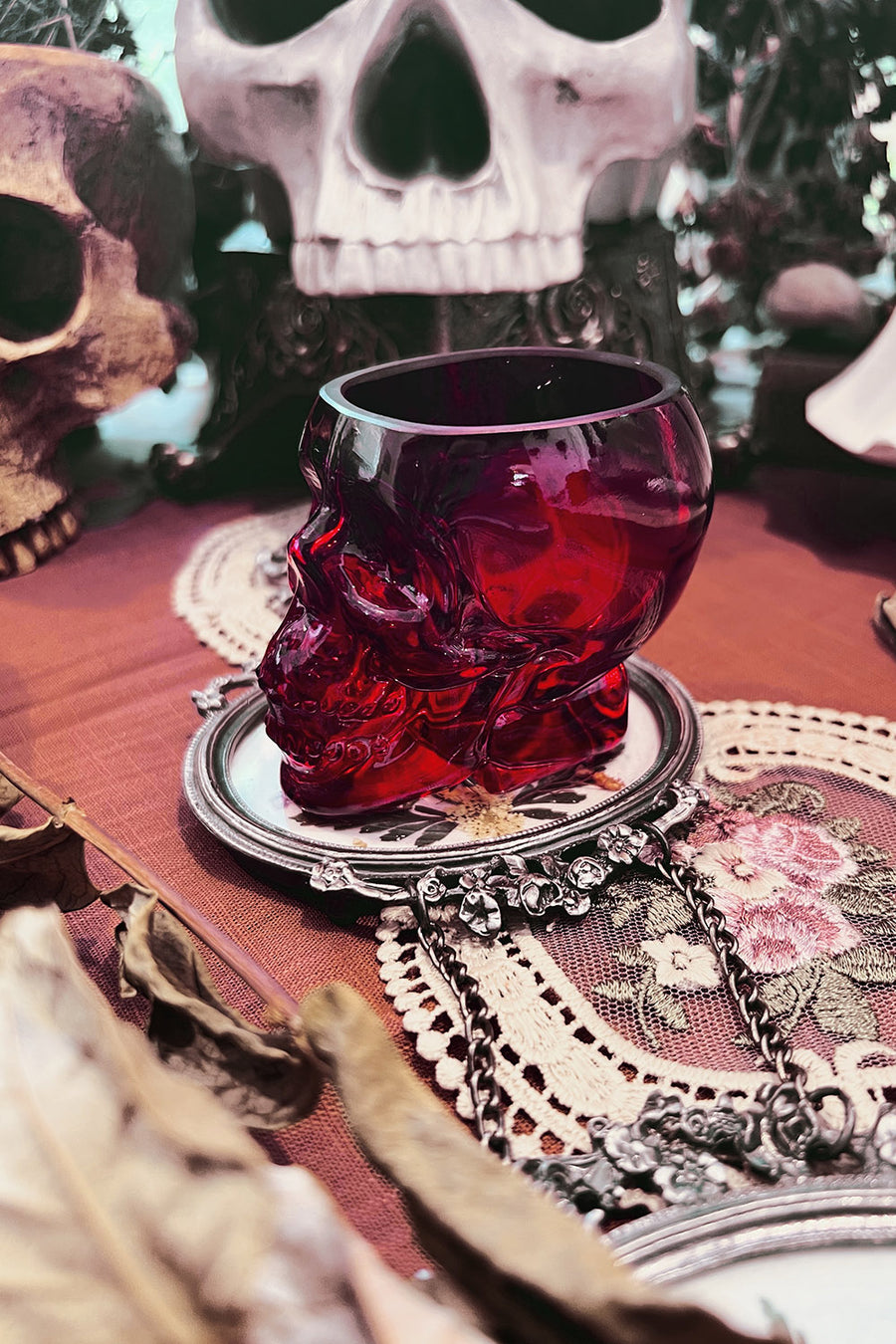 red glass shot glass