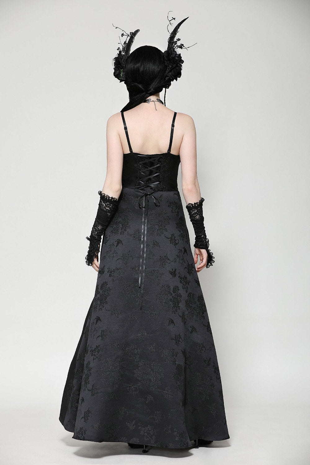 womens corset black dress by dark in love