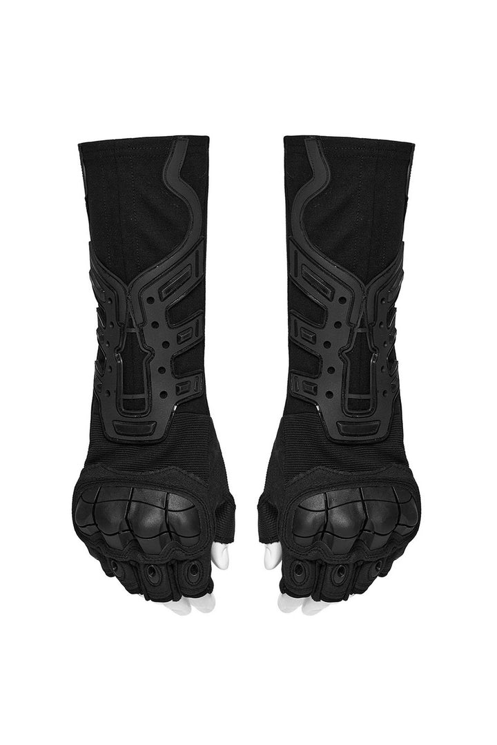 grunge goth moto gloves