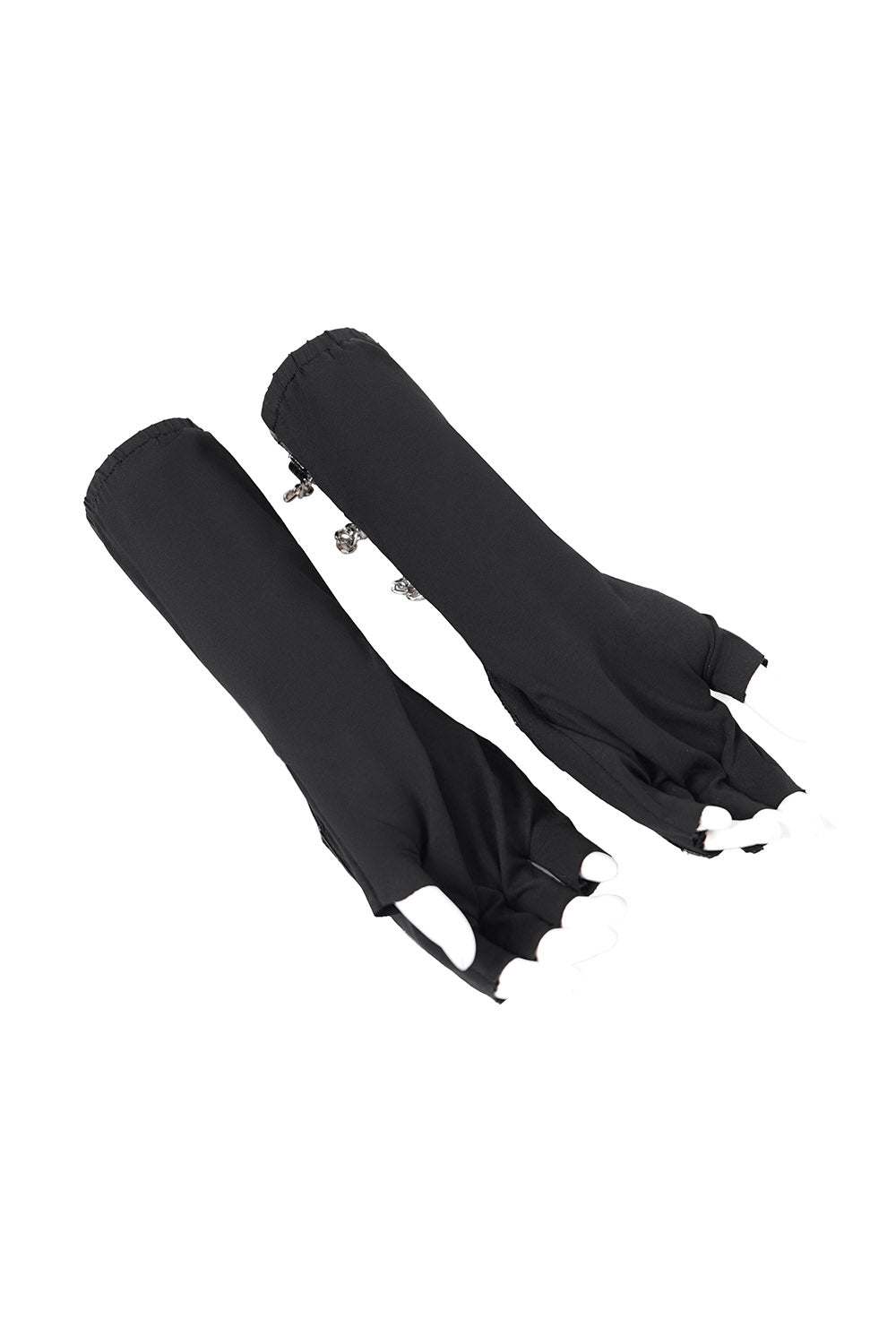 devil fashion fingerless emo gloves