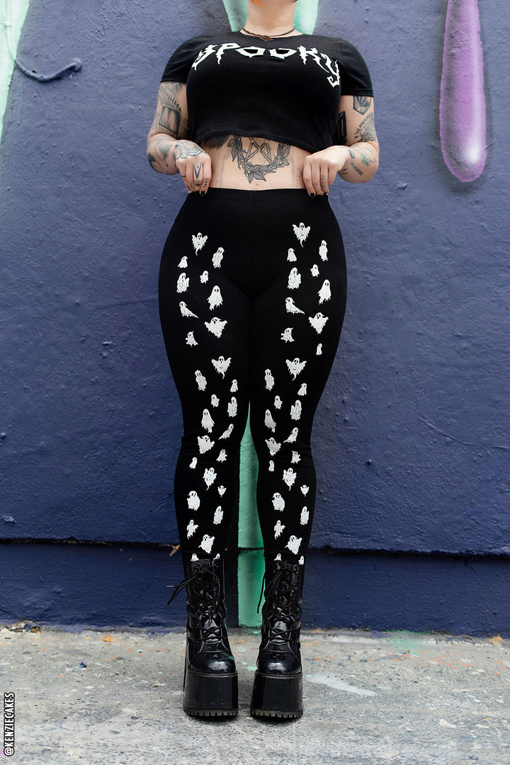 Ooky Spooky Ghost Leggings