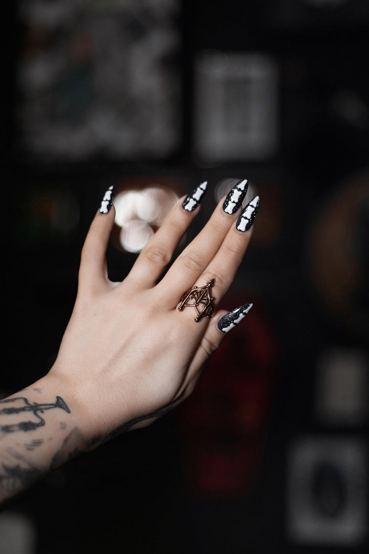 golden goth ring