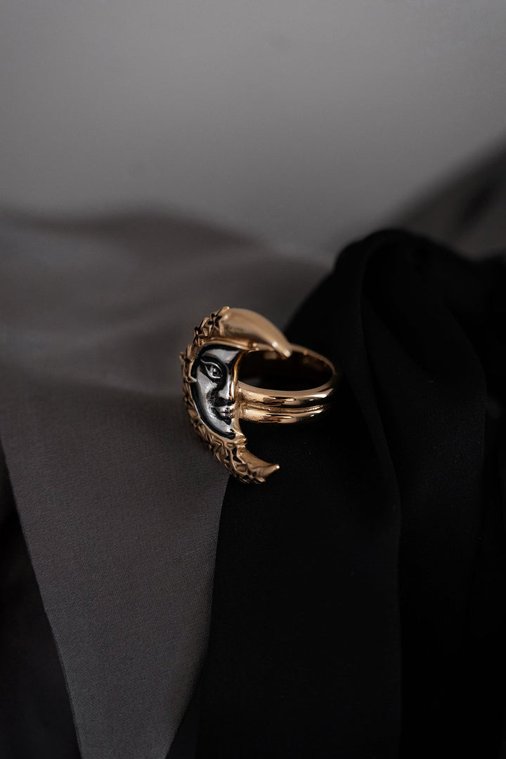 renaissance fair moon ring