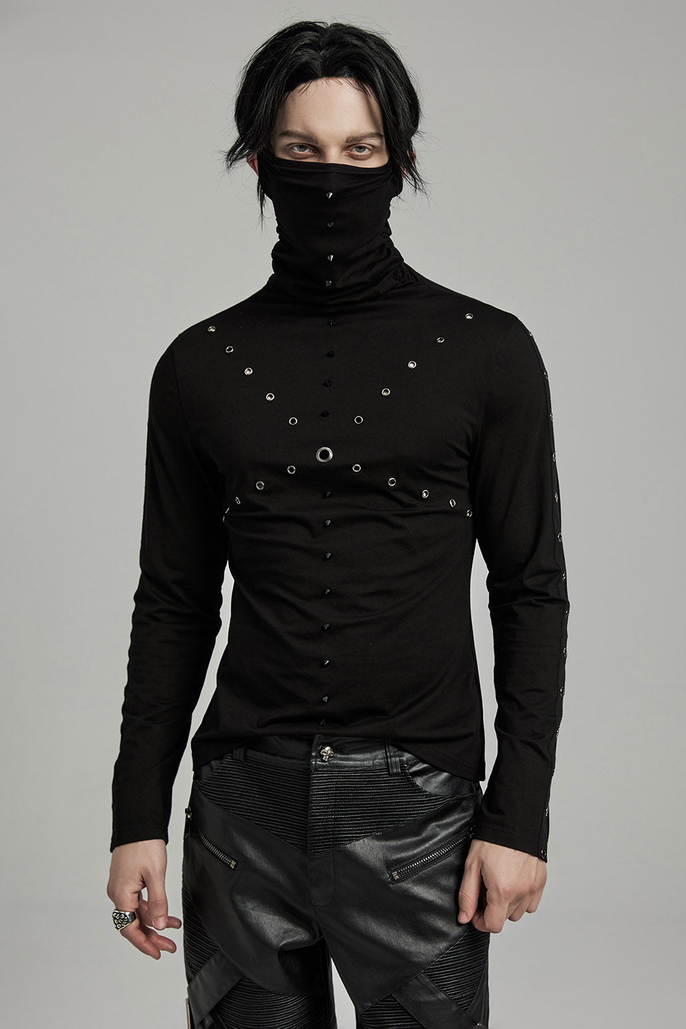 mens long sleeve gothic shirt