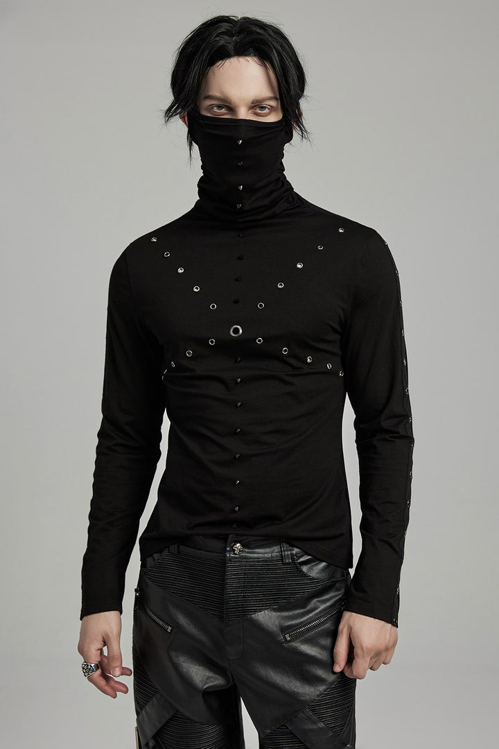 mens long sleeve gothic shirt